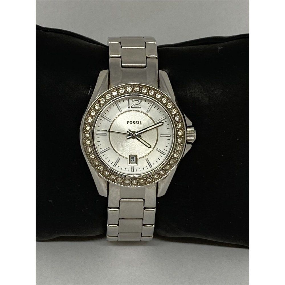 Fossil ES2879 Women Silver Stainless Steel Analog